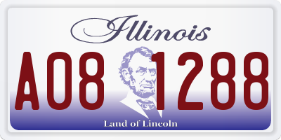 IL license plate A081288
