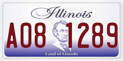 IL license plate A081289