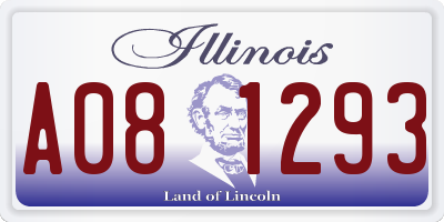 IL license plate A081293