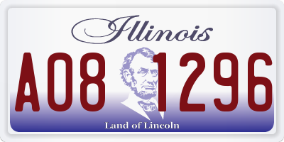 IL license plate A081296