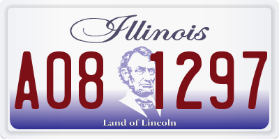 IL license plate A081297