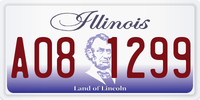 IL license plate A081299