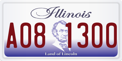 IL license plate A081300