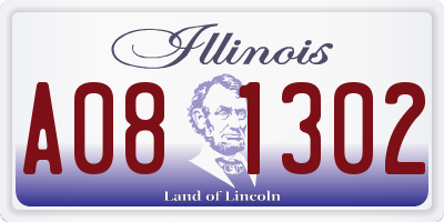IL license plate A081302