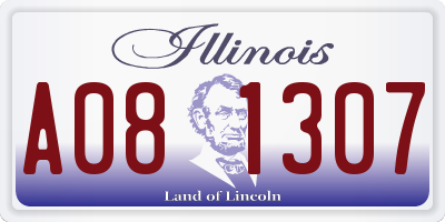 IL license plate A081307