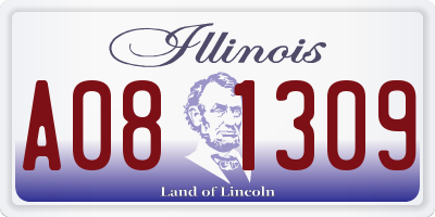 IL license plate A081309