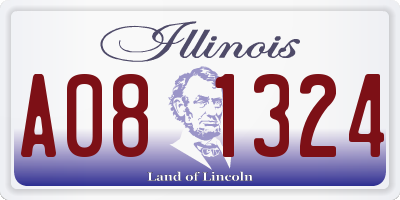 IL license plate A081324