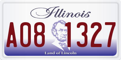 IL license plate A081327