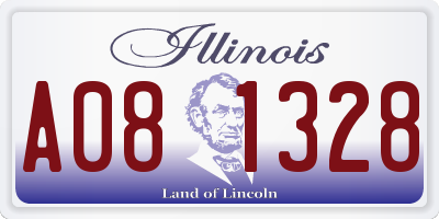 IL license plate A081328