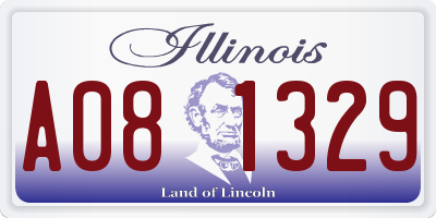 IL license plate A081329