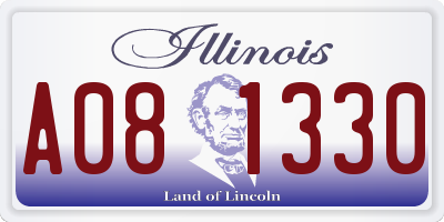 IL license plate A081330