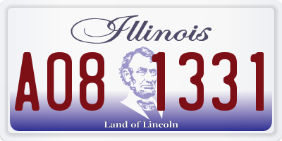 IL license plate A081331