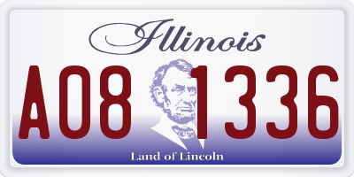 IL license plate A081336