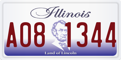 IL license plate A081344