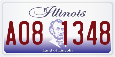IL license plate A081348