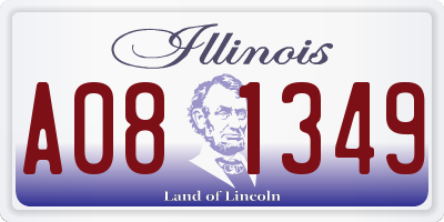 IL license plate A081349