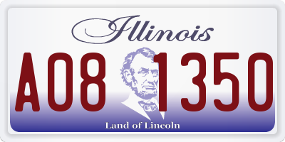 IL license plate A081350