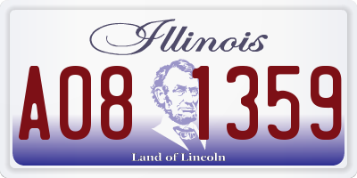 IL license plate A081359