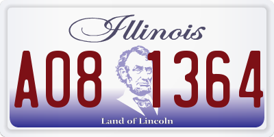 IL license plate A081364