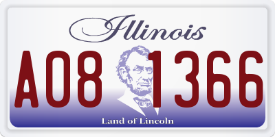 IL license plate A081366