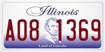 IL license plate A081369