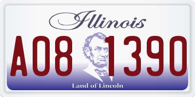 IL license plate A081390