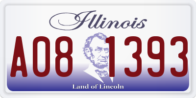 IL license plate A081393