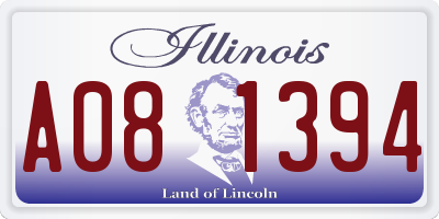IL license plate A081394