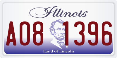 IL license plate A081396