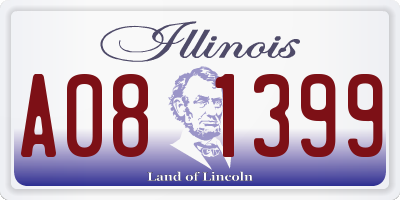 IL license plate A081399