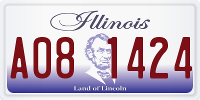 IL license plate A081424