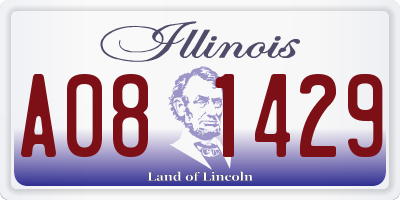 IL license plate A081429