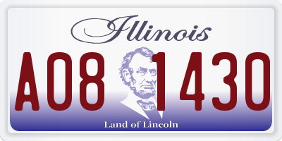 IL license plate A081430