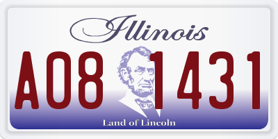 IL license plate A081431