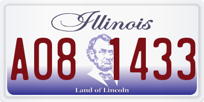 IL license plate A081433
