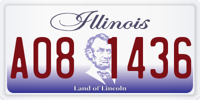 IL license plate A081436