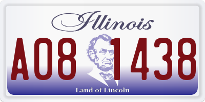 IL license plate A081438