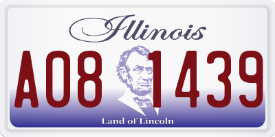 IL license plate A081439