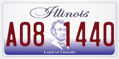 IL license plate A081440