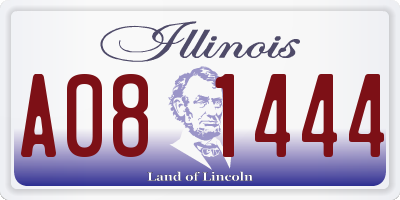 IL license plate A081444
