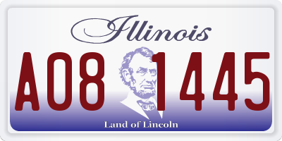 IL license plate A081445