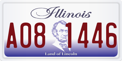 IL license plate A081446