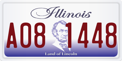 IL license plate A081448