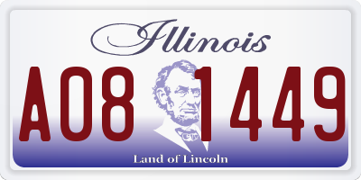 IL license plate A081449