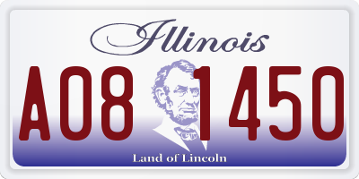 IL license plate A081450