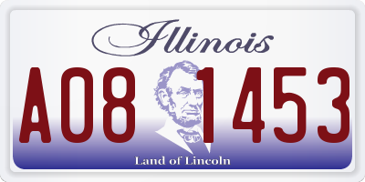 IL license plate A081453
