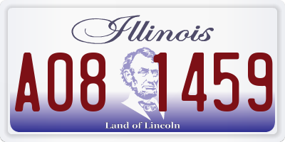 IL license plate A081459