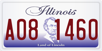 IL license plate A081460