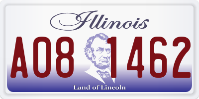 IL license plate A081462