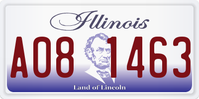 IL license plate A081463